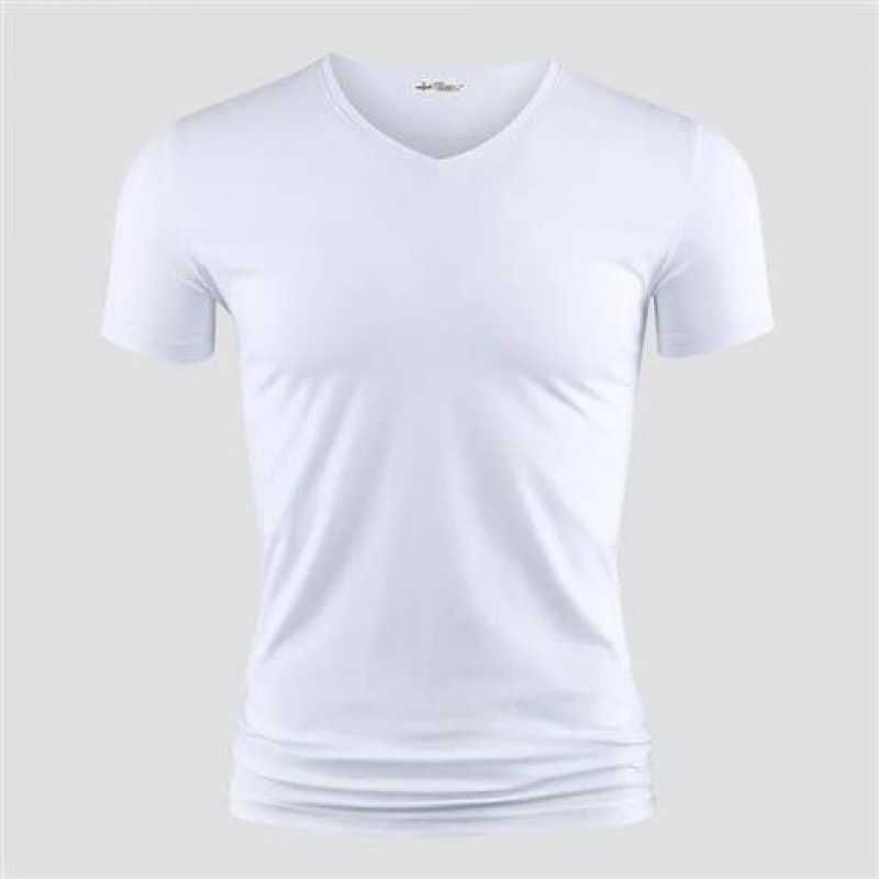 White Kolor V-Neck