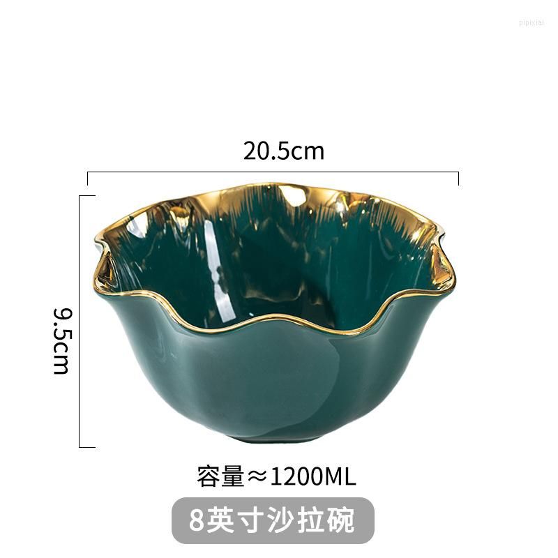 8 inch green bowl