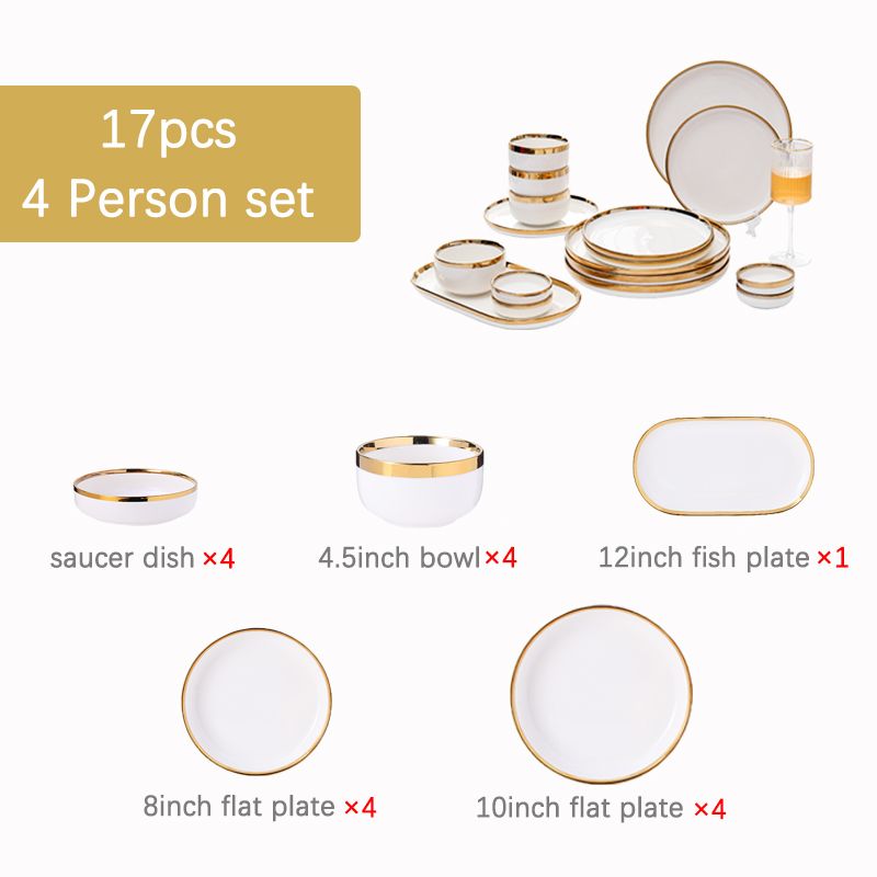 17pcs 4 person set