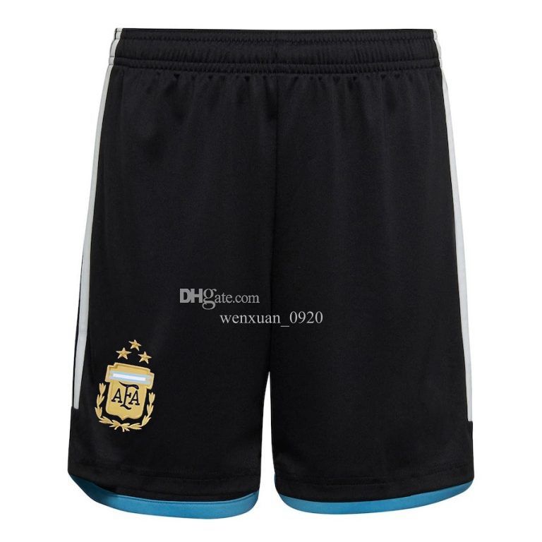 2022 home black 3 stars shorts