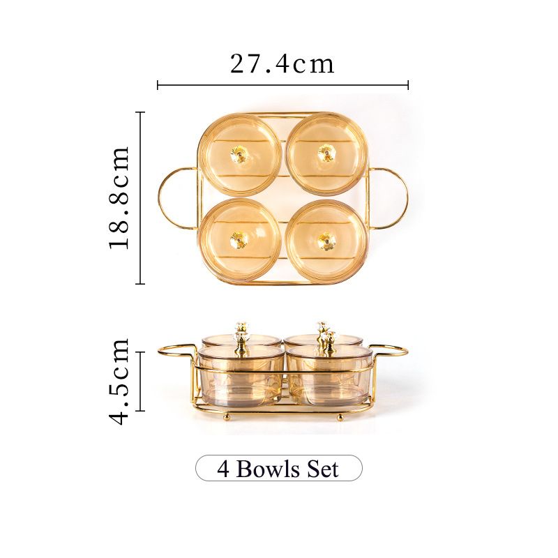 Amber-4 Bowls Set