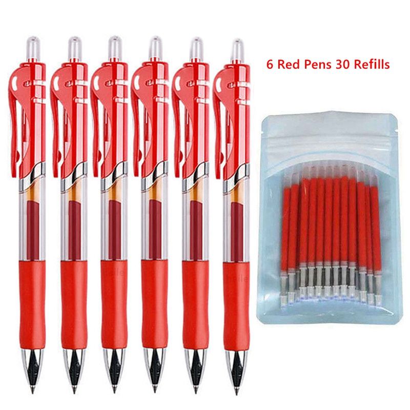 Red-6Pen-30Refill