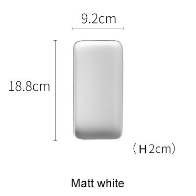 white rectangle plat