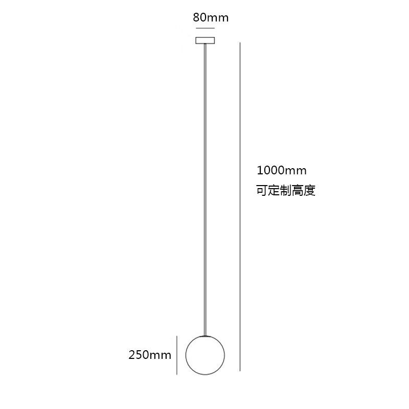 Glasdiameter 250 mm