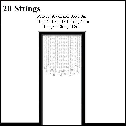 20 strängar 0,8 m