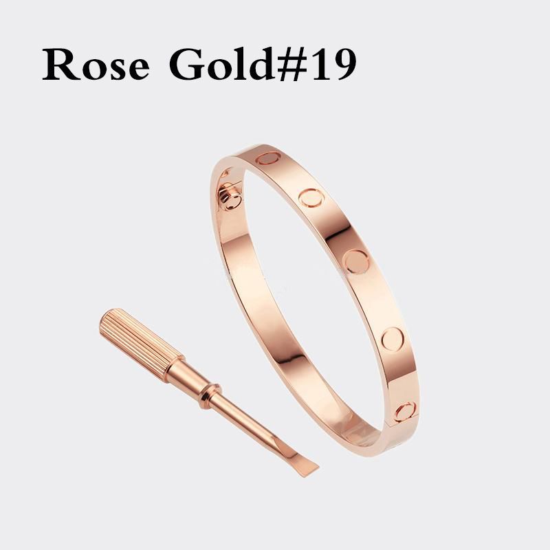 Розовое золото # 19 (любовь браслет)