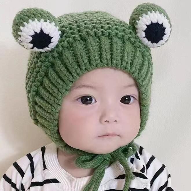 De Ganchillo Para Bebé, Gorro Para Niño Y Niña, Gorro De Invierno Con Orejas Bonitas, Gorro Cálido De Navidad Para Niño, Gorros De Lana De 2,51 € | DHgate