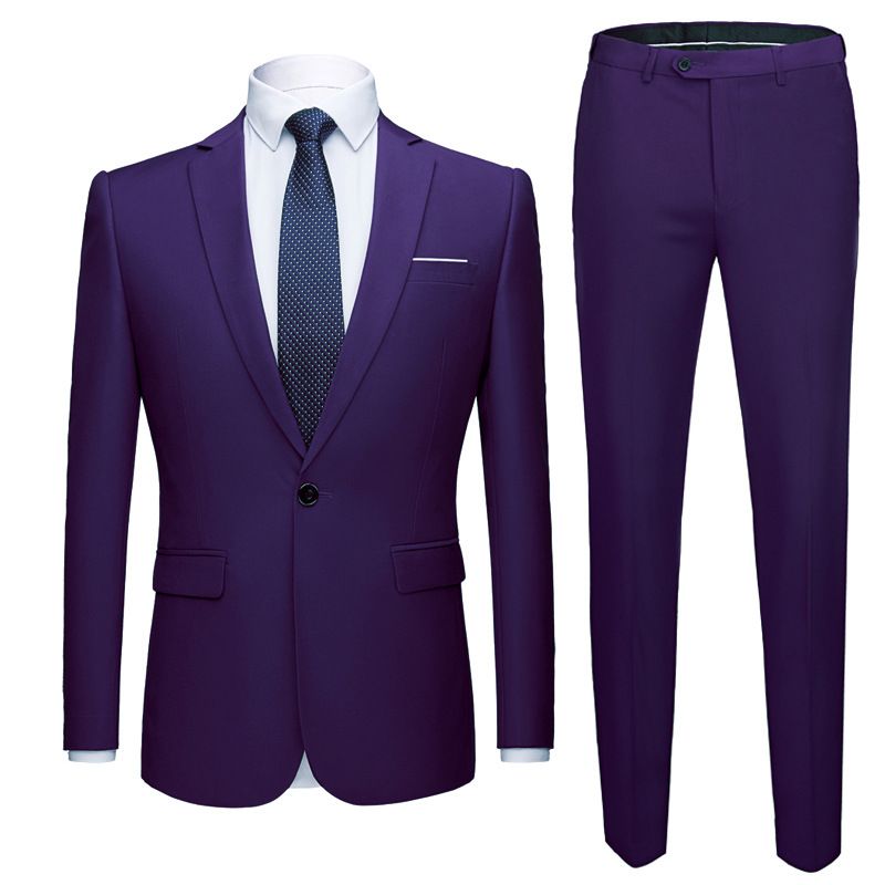 purple suit