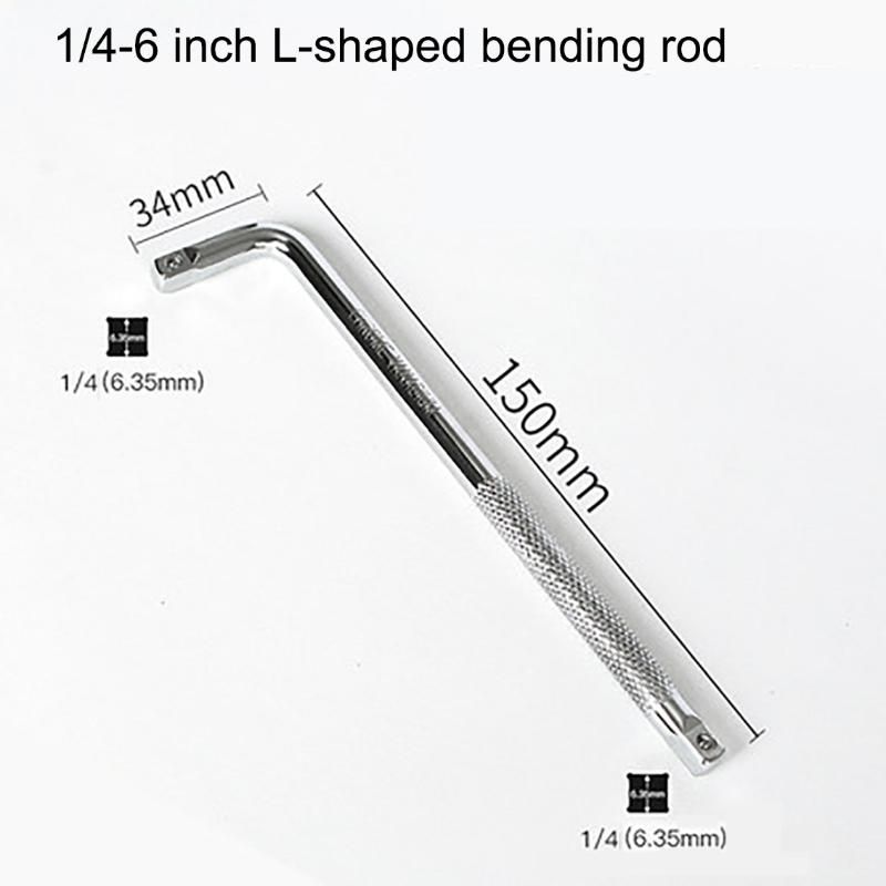 L-shaped bending rod