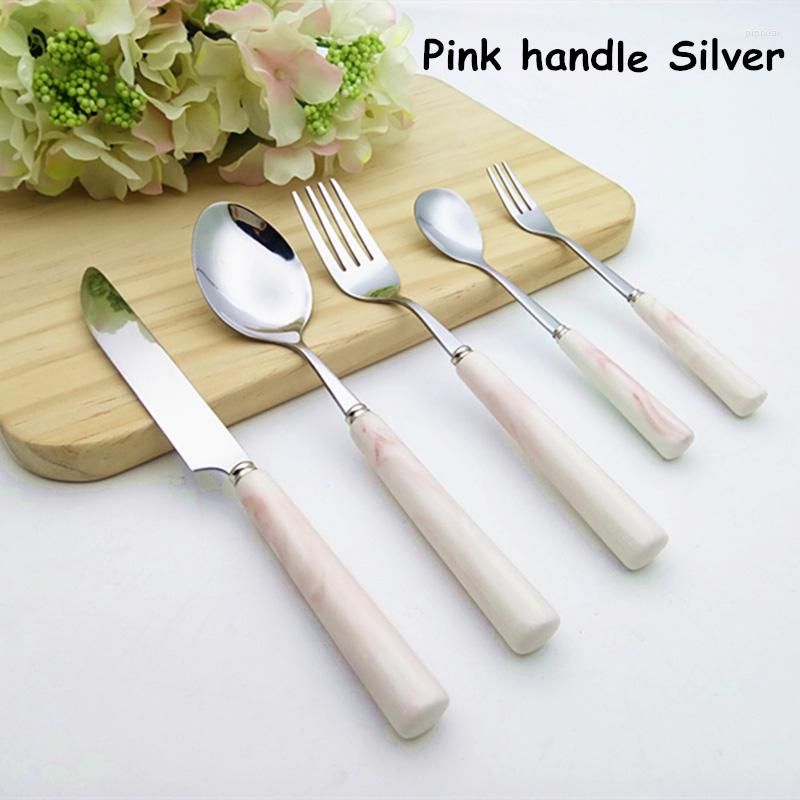 Pink handle Silver