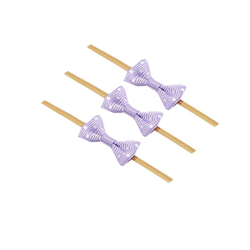 50pcs紫色の蝶ネクタイ8cm