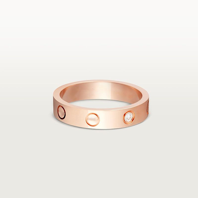 Rose gold 4MM with 3diamond