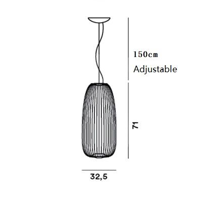 d32cm H72cm温かい白い薄暗い黒