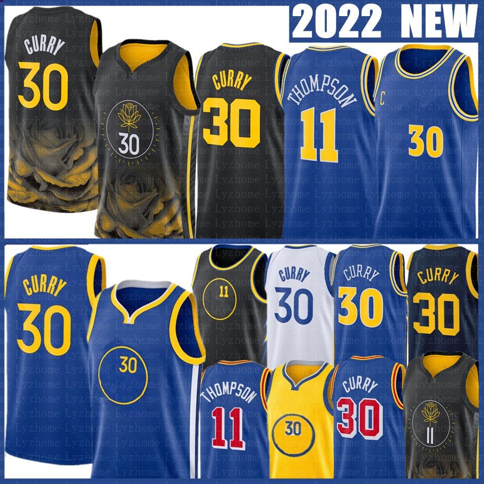 NBA_ basketball jersey 75th Custom Men Golden State's Warriors's Stephen 30 Curry Draymond 23 Green Andrew 22 Wiggins Klay 11 Thompson Basketball''nba''print