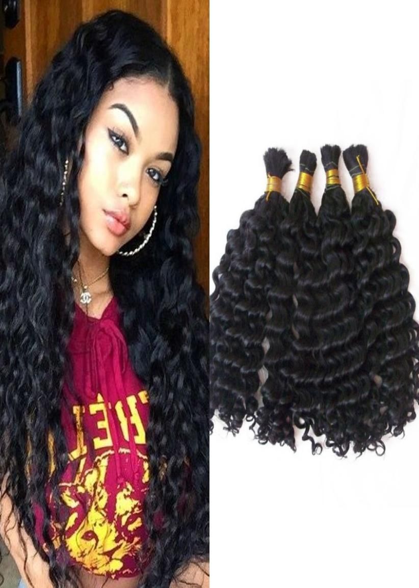 Brazilian Deep Wave Bulk Human Hair for Braiding Natural Color 4 Bundles Hair Bulk No Weft FDSHINE7313919 Brazilian Deep Wave Bulk Human Hair for Braiding Natural Color 4 Bundles Hair Bulk No Weft FDSHINE7313919