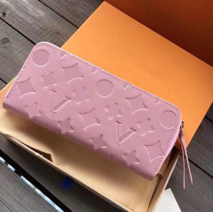Pink embossed