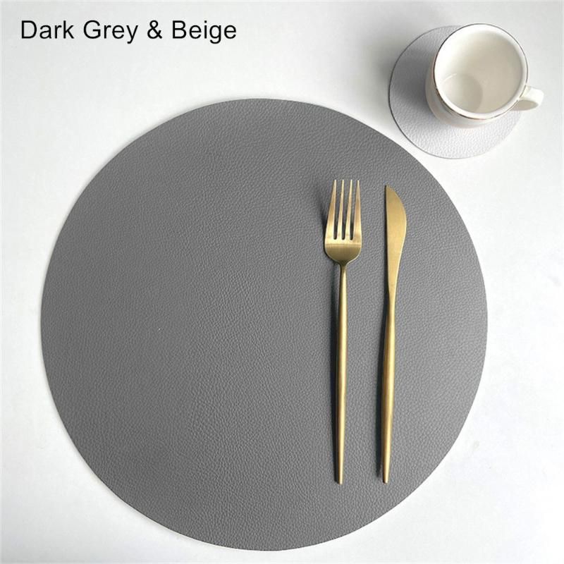 Gris foncé - beige