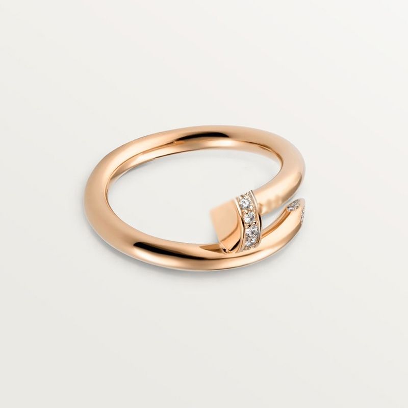 Rose gold with diamond