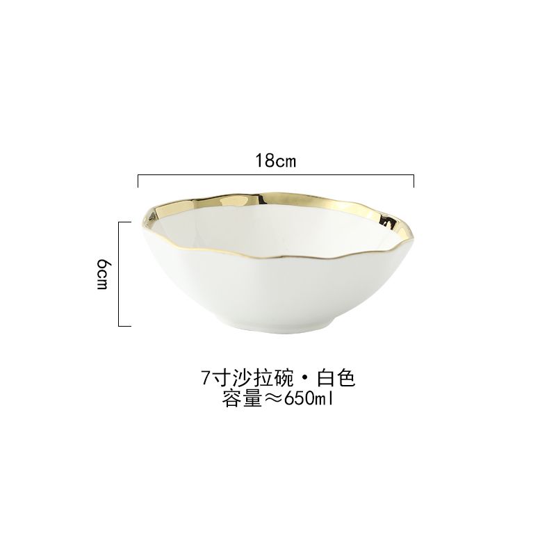 7 inch White bowl