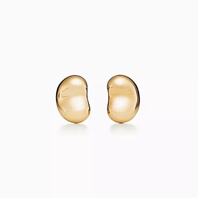2# gold bean earrings