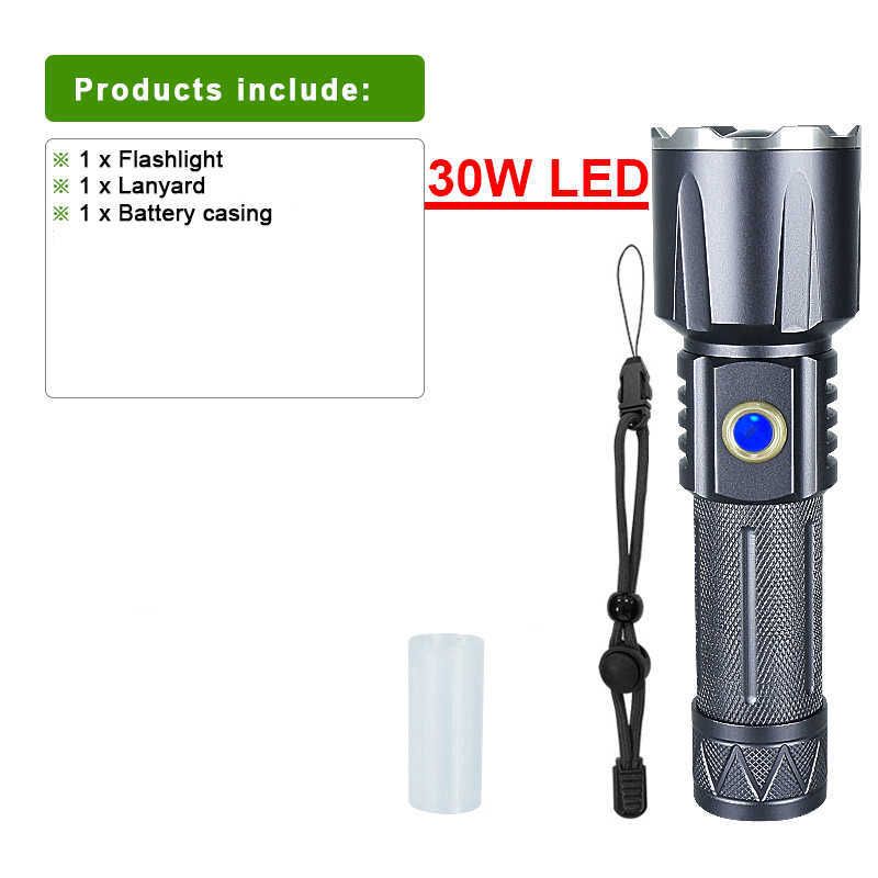 30w-pack-a-Power Flashlight-30w Led