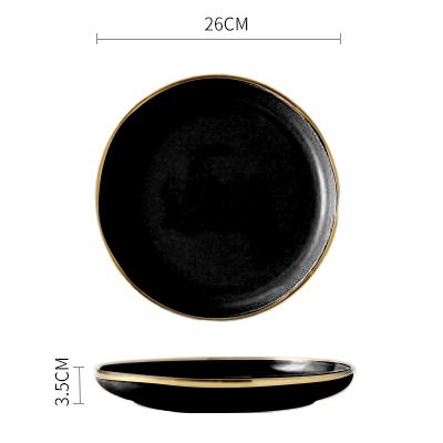 Black 10 Inch Plate