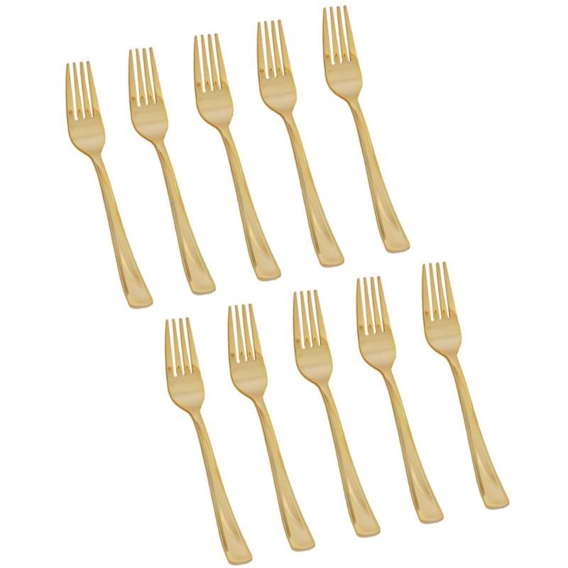 10x Gold Forks