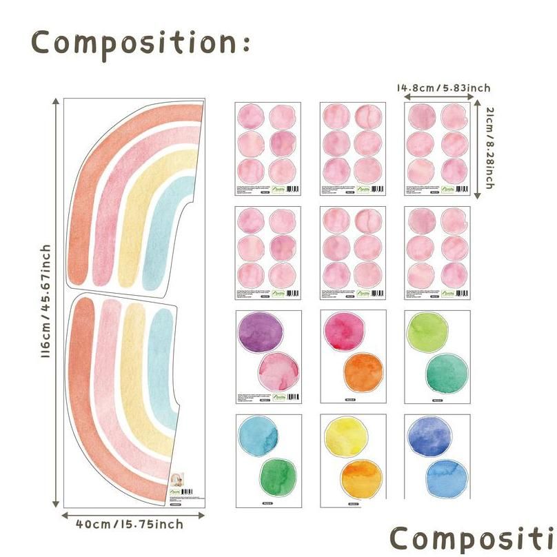 Aquarelle Rainbow-1 Ensemble