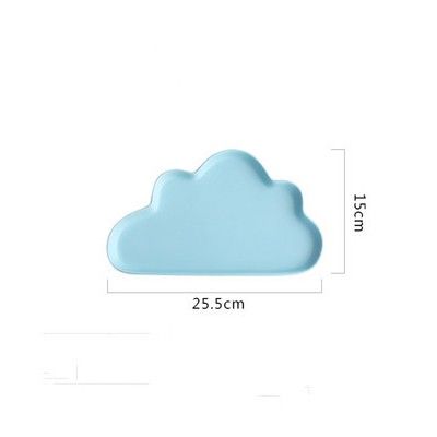 Blue Cloud Dish L