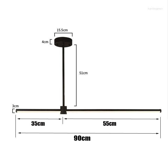 White Black China Neutral Light L90cm