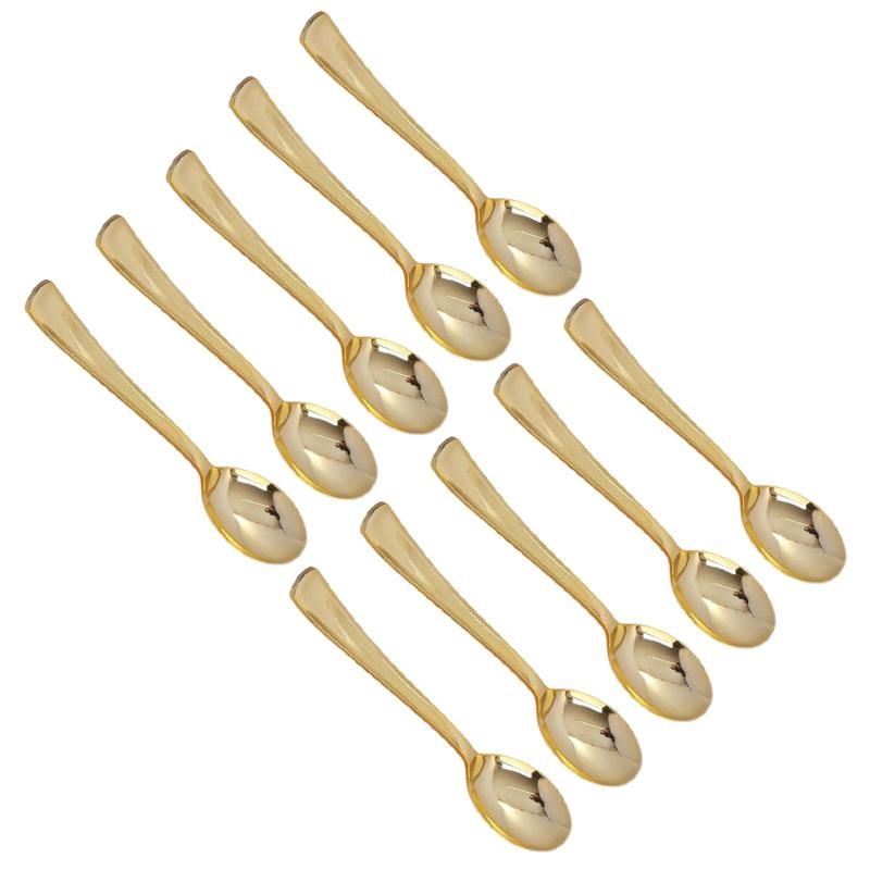 10x Gold Spoons