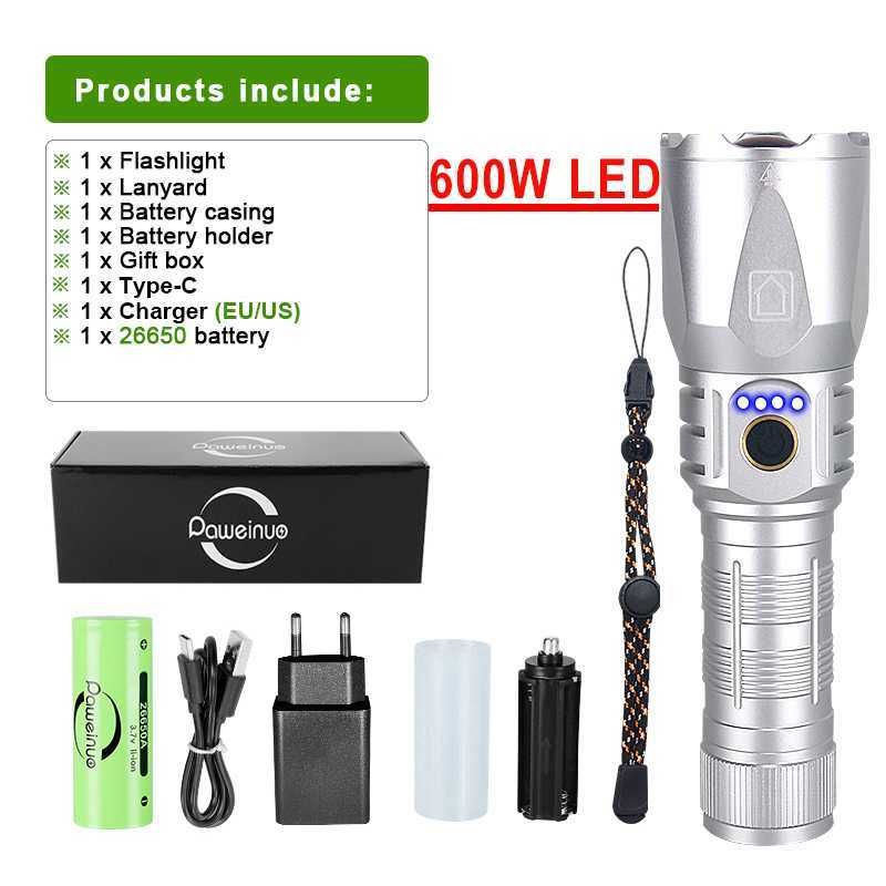 Package 600w A-box-White Flashlight