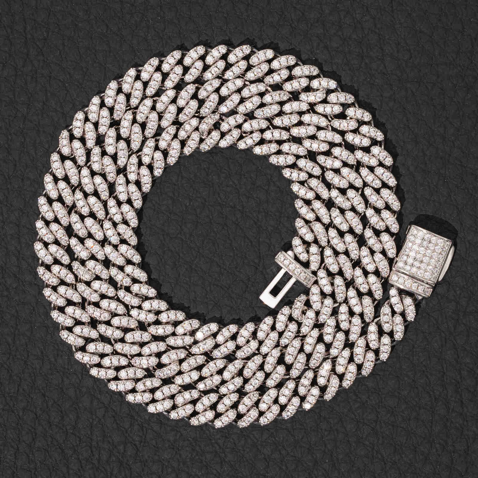 Белое золото-18-дюймовое ожерелье