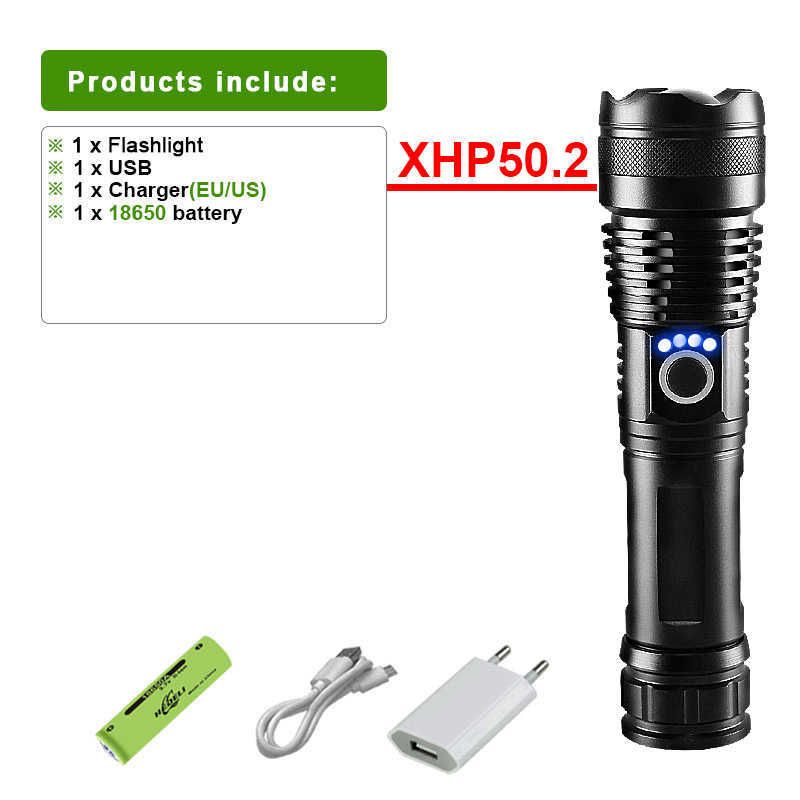 Set-c 3000mah-Xhp50 Flashlight-Zoom