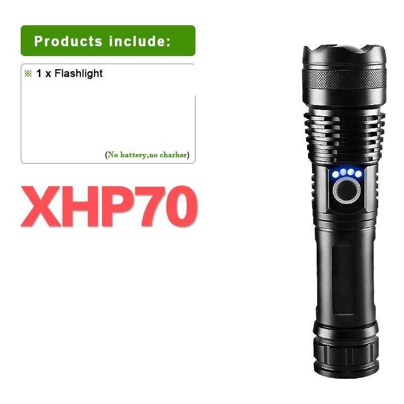 Xhp70-no Battery-Led Flashlight