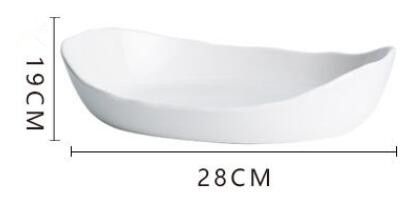 White Large plate