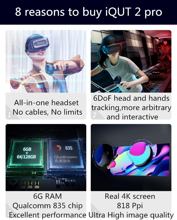 Lærerens dag tvetydigheden Kræft Anniv Coupon Below] Smart Glasses VR Adventure IQUT 2 Pro 6DoF 4K Allinone  Wireless Virtual Reality Headset 230109 From Zuo04, $1,132.78 | DHgate.Com