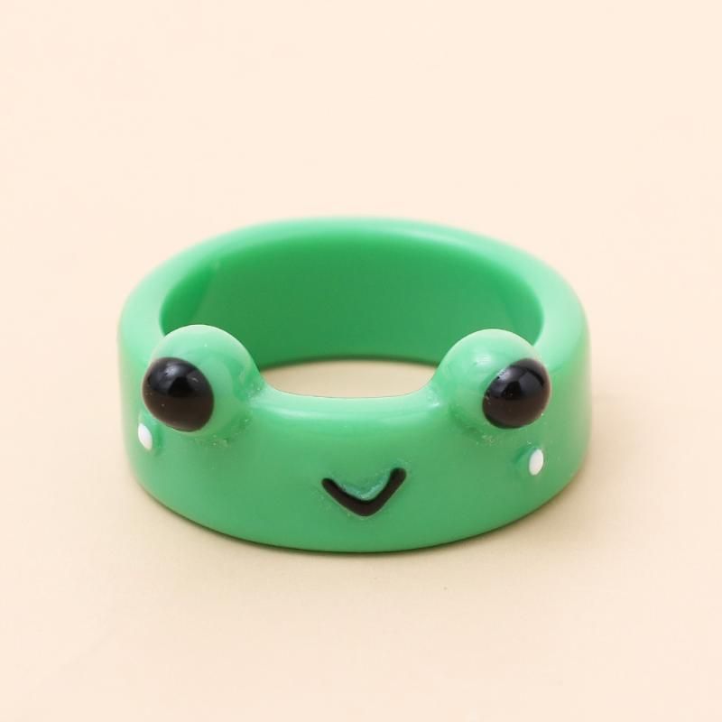 Green Frog Ring