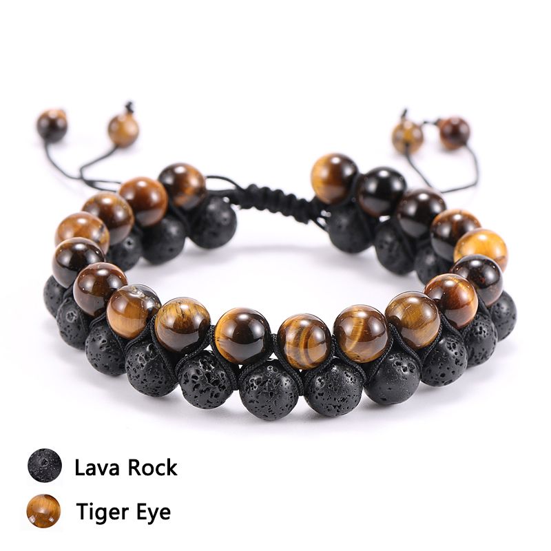 Tiger Eye Lava Stone