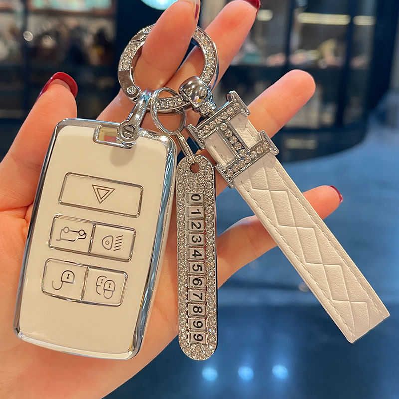 a White h Keychain