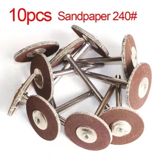 Sandpapper 10 st med 3mm skaft