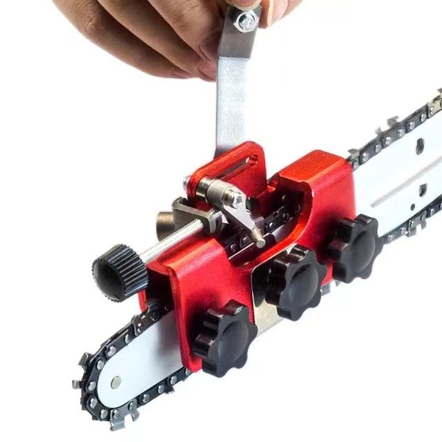 Portable Manual Chainsaw Chain Sharpener For Sharpen Chainsaw With The Hand  Crank And 3 Grinding Head