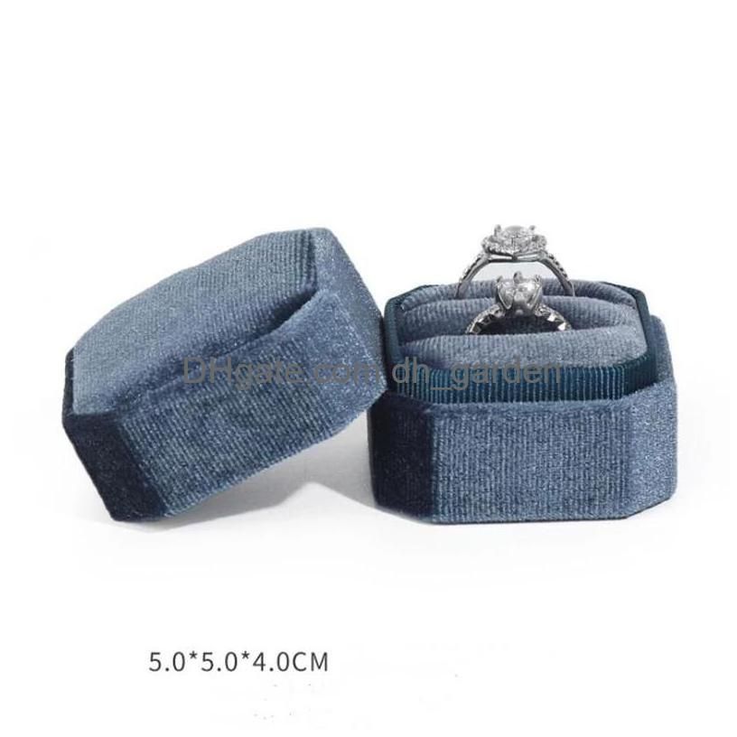 Double Ring Box Bleu