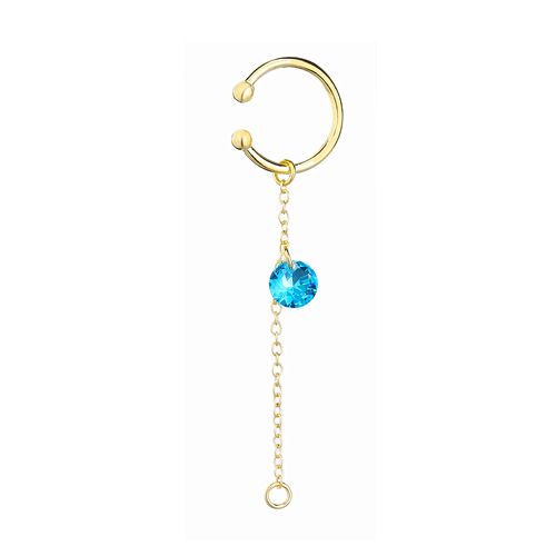 Gold Blue CZ