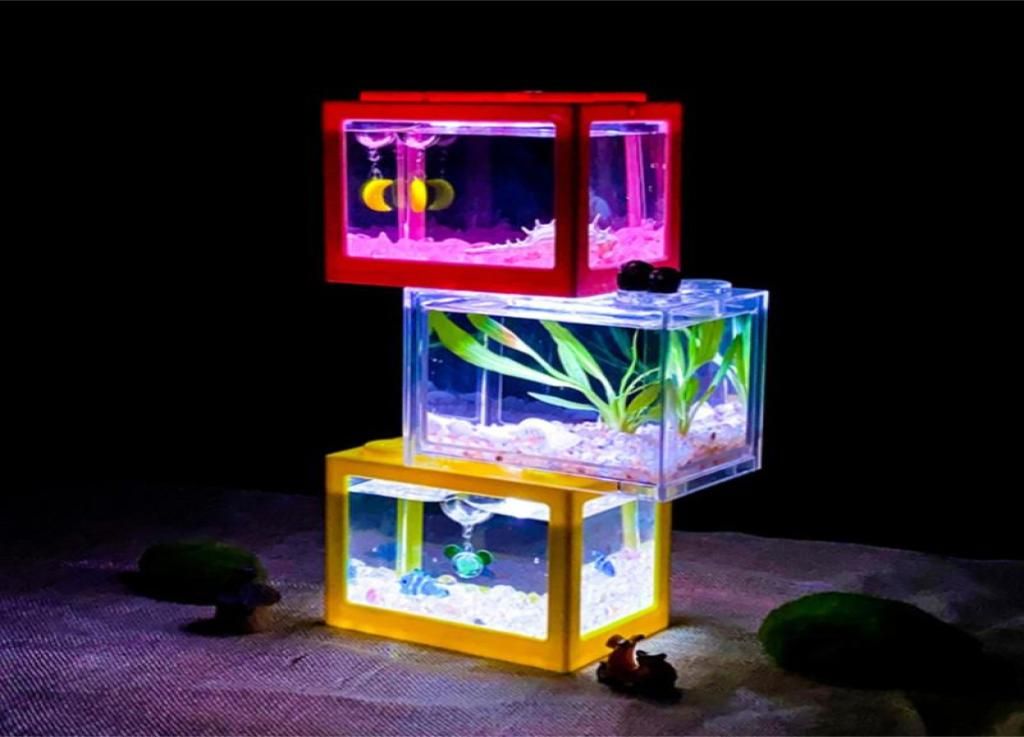Mini aquarium on sale building block