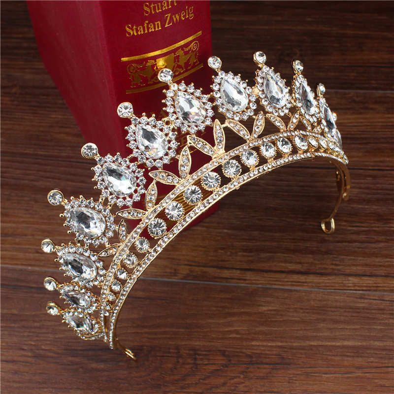 Tiara goud wit