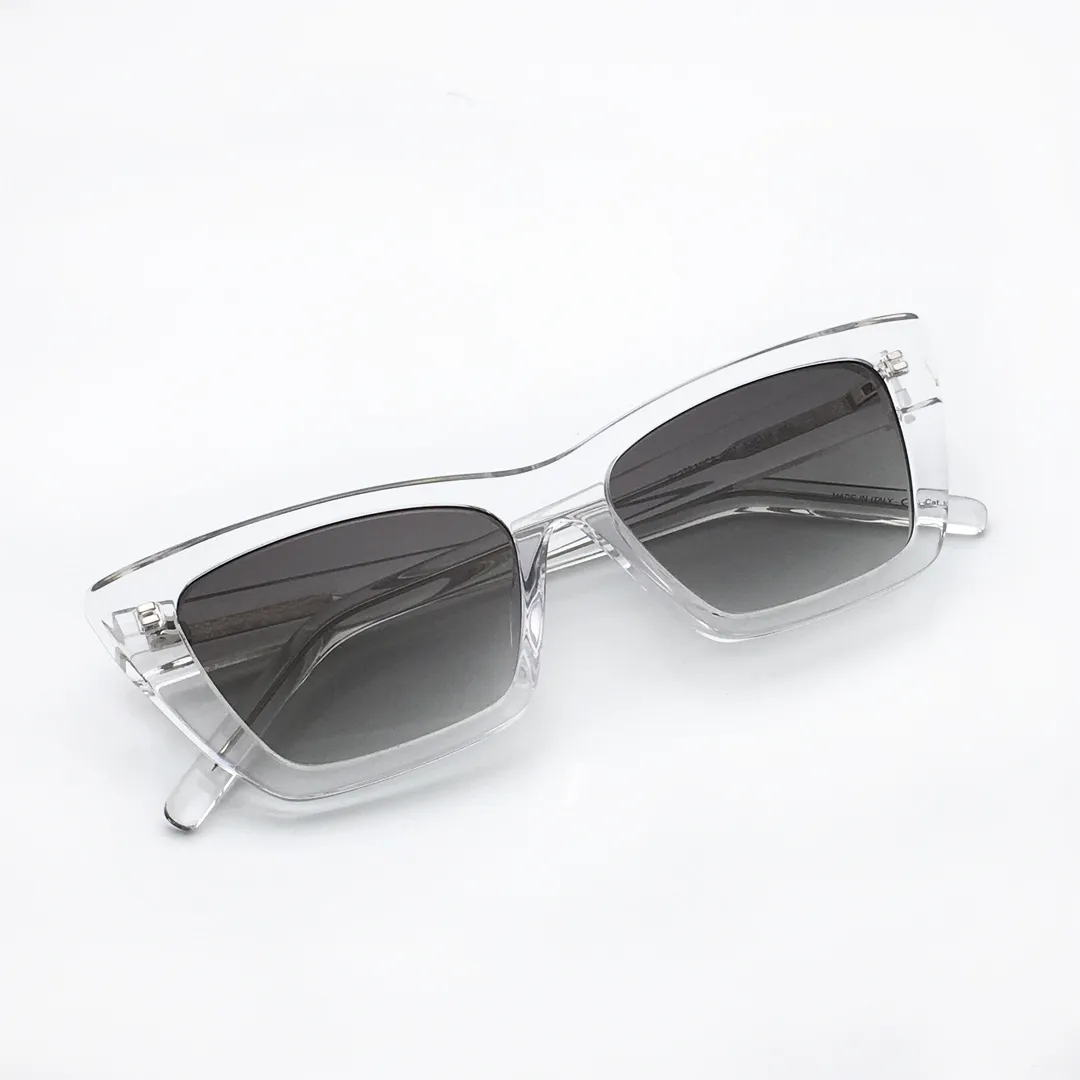 Transparent Frame Grey Lens