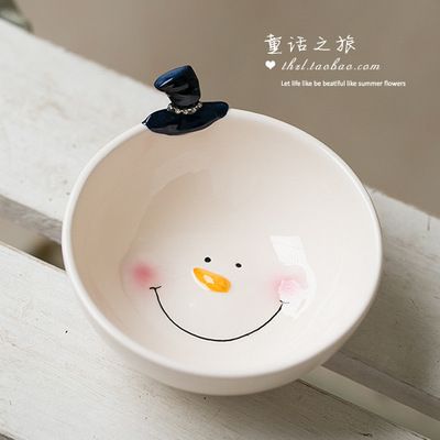 Snowman bowl