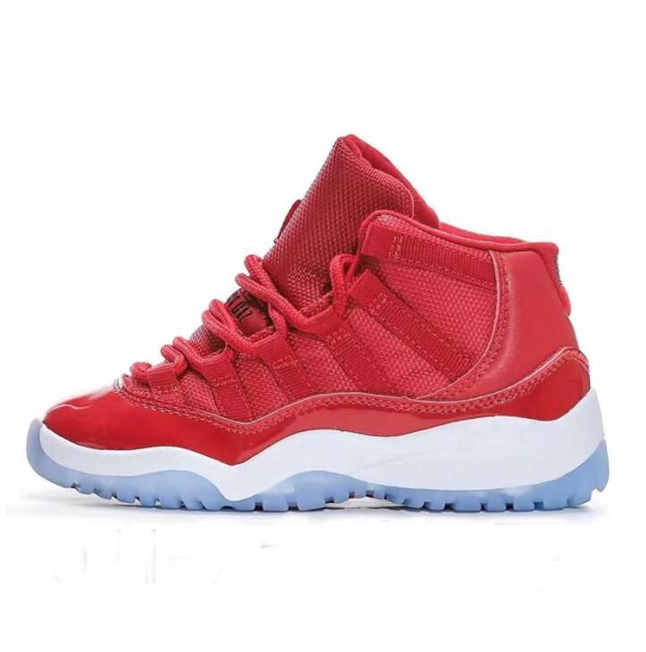 Jumpman 11 Basketball Shoes Kids Baby Big Kid Retro Cherry 11s Midnight