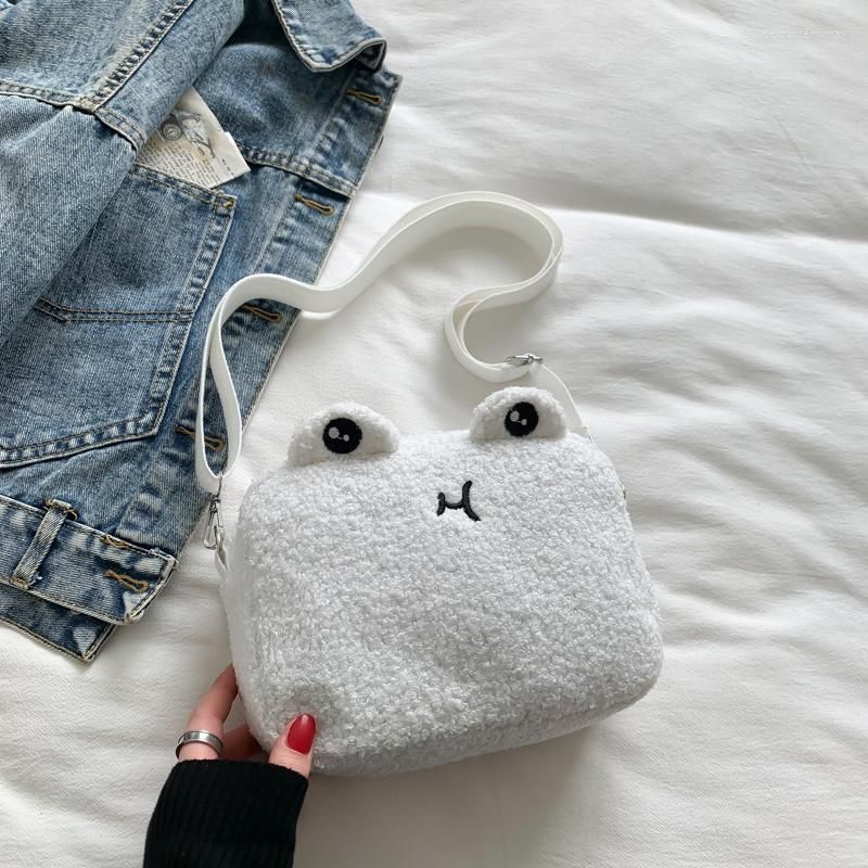 sac en peluche blanc